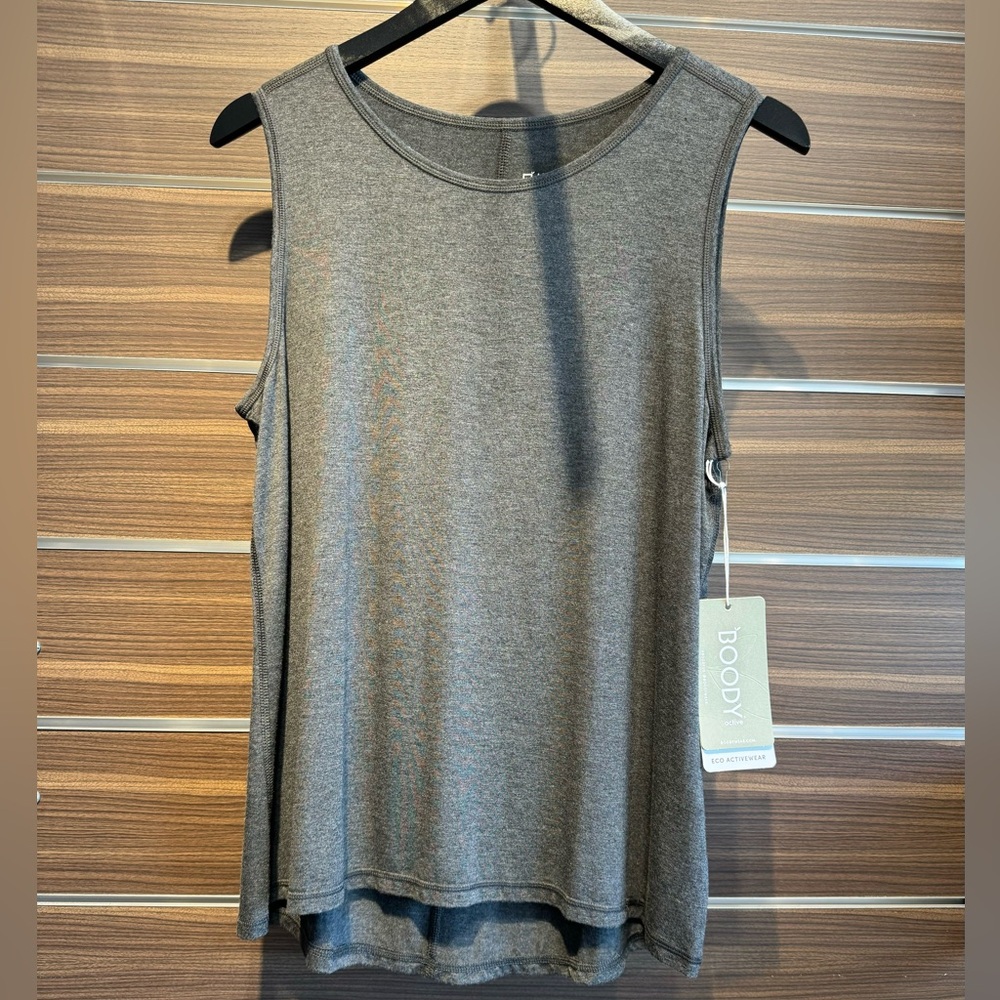 NWT Boody Women’s Active Muscle Tank Dark Marl